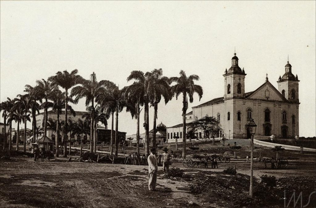 Igreja da Matriz - Album Vistas de Manaus por George Huebner em 1890