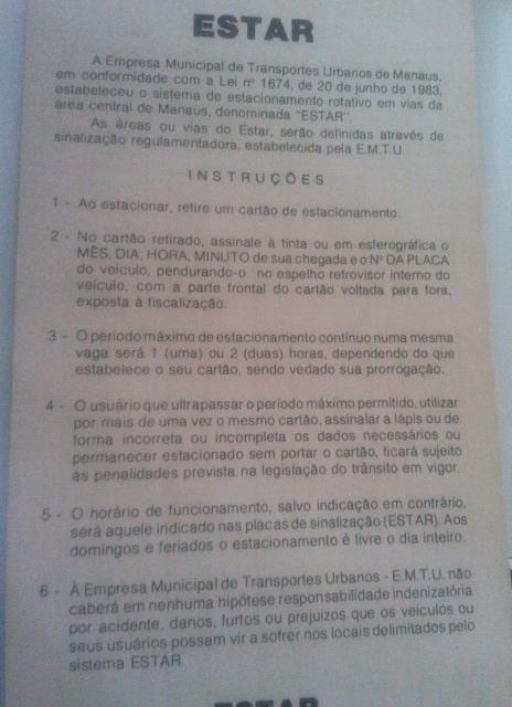 Orientações para Uso do Estar / Foto : Blog do Marco Evangelista